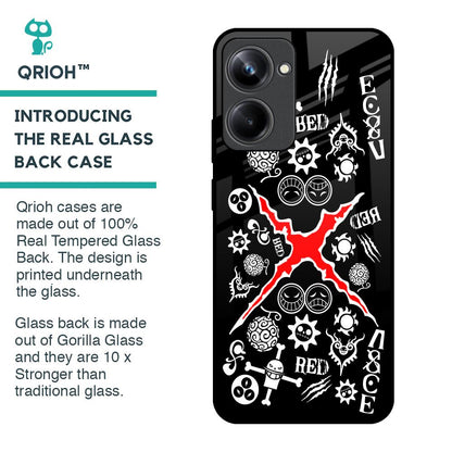 Red Zone Glass Case for Realme 10 Pro 5G