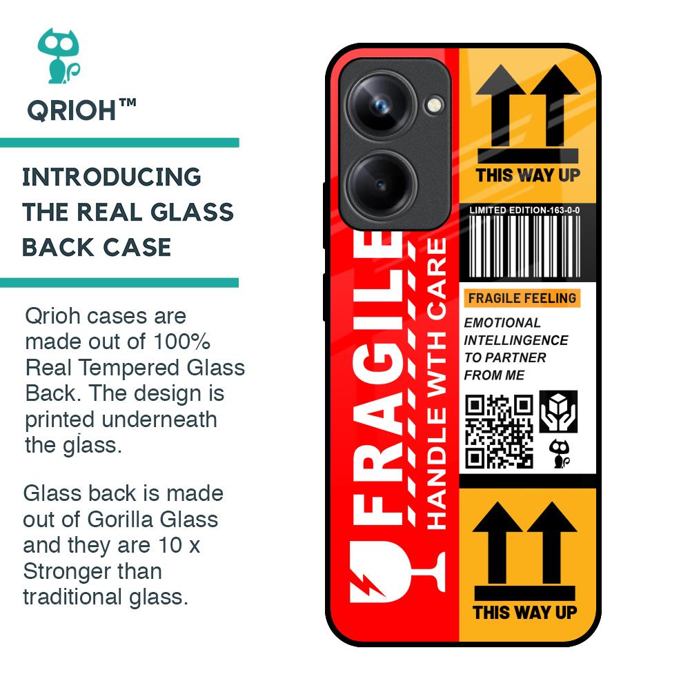 Handle With Care Glass Case for Realme 10 Pro 5G