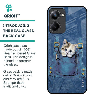 Kitty In Pocket Glass Case For Realme 10 Pro 5G