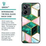 Seamless Green Marble Glass Case for Realme 10 Pro 5G