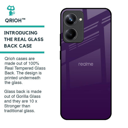 Dark Purple Glass Case for Realme 10 Pro 5G