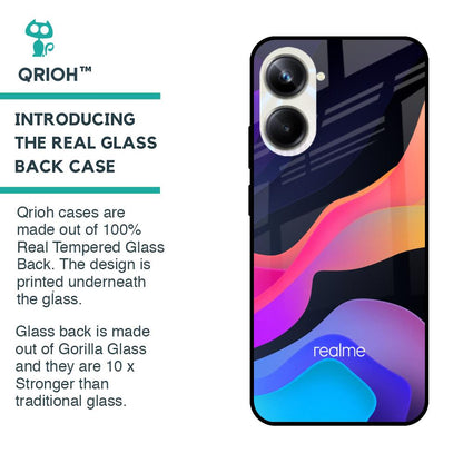 Colorful Fluid Glass Case for Realme 10 Pro 5G