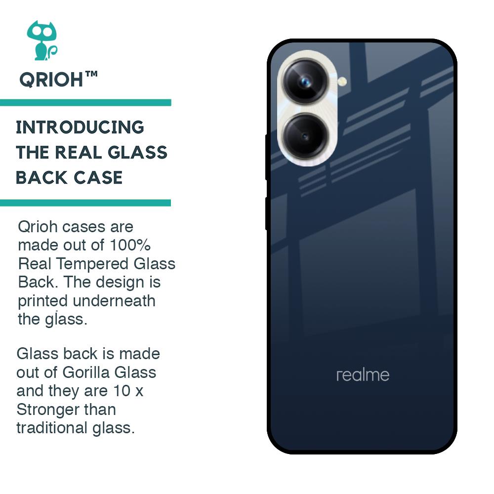 Overshadow Blue Glass Case For Realme 10 Pro 5G