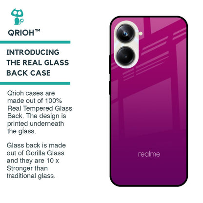 Magenta Gradient Glass Case For Realme 10 Pro 5G