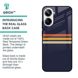 Tricolor Stripes Glass Case For Realme 10 Pro 5G