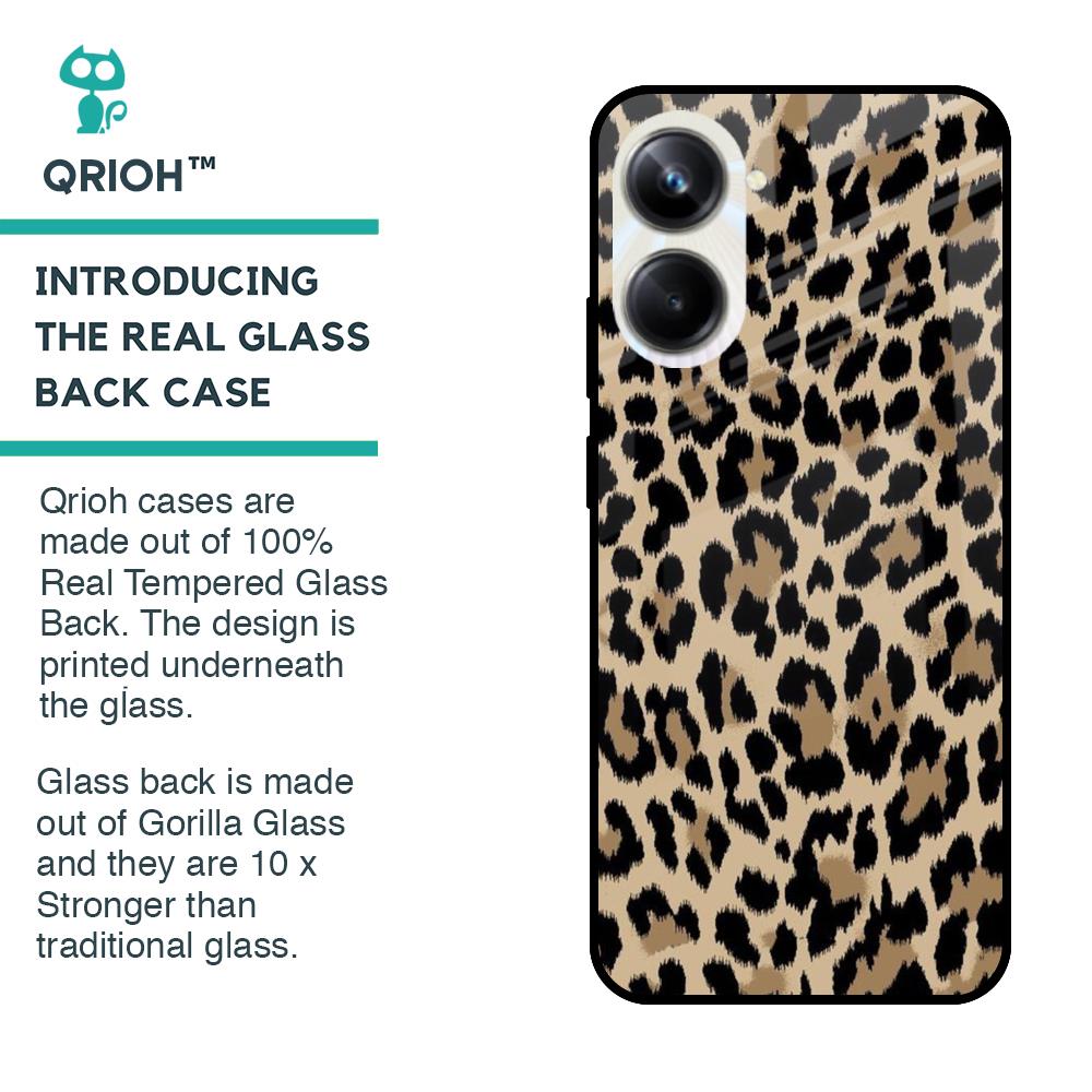 Leopard Seamless Glass Case For Realme 10 Pro 5G