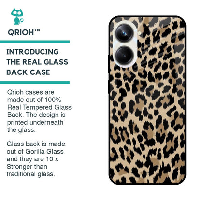 Leopard Seamless Glass Case For Realme 10 Pro 5G