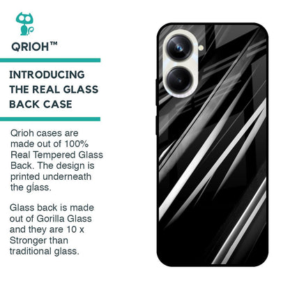 Black & Grey Gradient Glass Case For Realme 10 Pro 5G