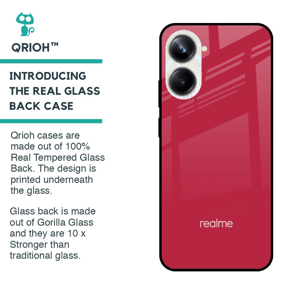 Solo Maroon Glass case for Realme 10 Pro 5G