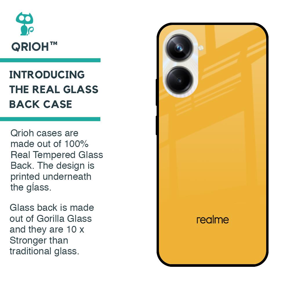 Fluorescent Yellow Glass case for Realme 10 Pro 5G