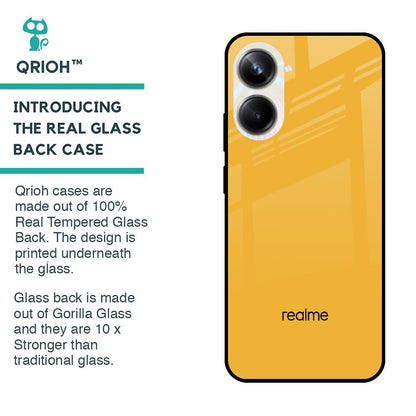 Fluorescent Yellow Glass case for Realme 10 Pro 5G