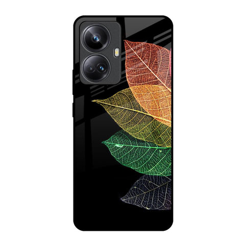 Colorful Leaves Realme 10 Pro Plus 5G Glass Back Cover Online