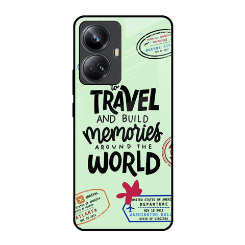 Travel Stamps Realme 10 Pro Plus 5G Glass Back Cover Online