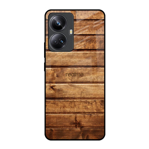 Wooden Planks Realme 10 Pro Plus 5G Glass Back Cover Online