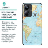 Travel Map Glass Case for Realme 10 Pro Plus 5G