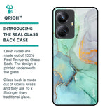 Green Marble Glass Case for Realme 10 Pro Plus 5G