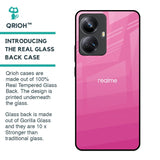 Pink Ribbon Caddy Glass Case for Realme 10 Pro Plus 5G