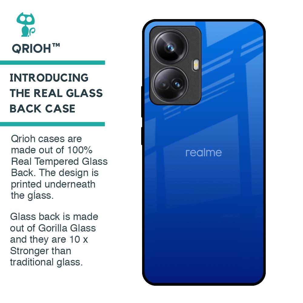Egyptian Blue Glass Case for Realme 10 Pro Plus 5G