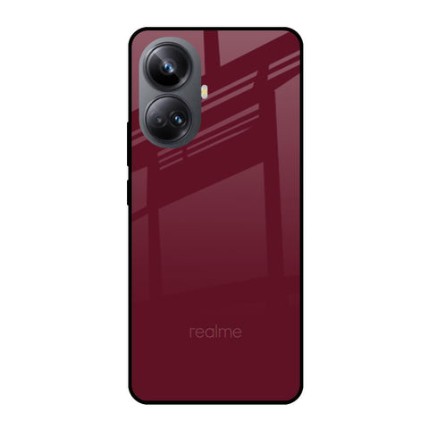 Classic Burgundy Realme 10 Pro Plus 5G Glass Cases & Covers Online