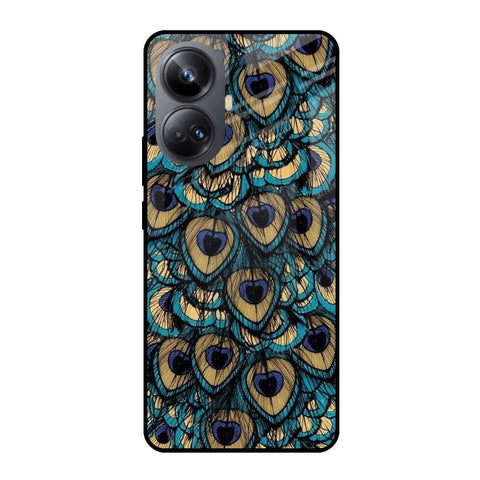 Peacock Feathers Realme 10 Pro Plus 5G Glass Cases & Covers Online