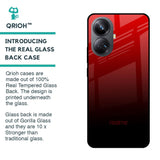 Maroon Faded Glass Case for Realme 10 Pro Plus 5G