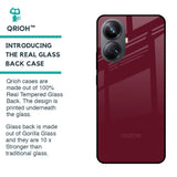 Classic Burgundy Glass Case for Realme 10 Pro Plus 5G