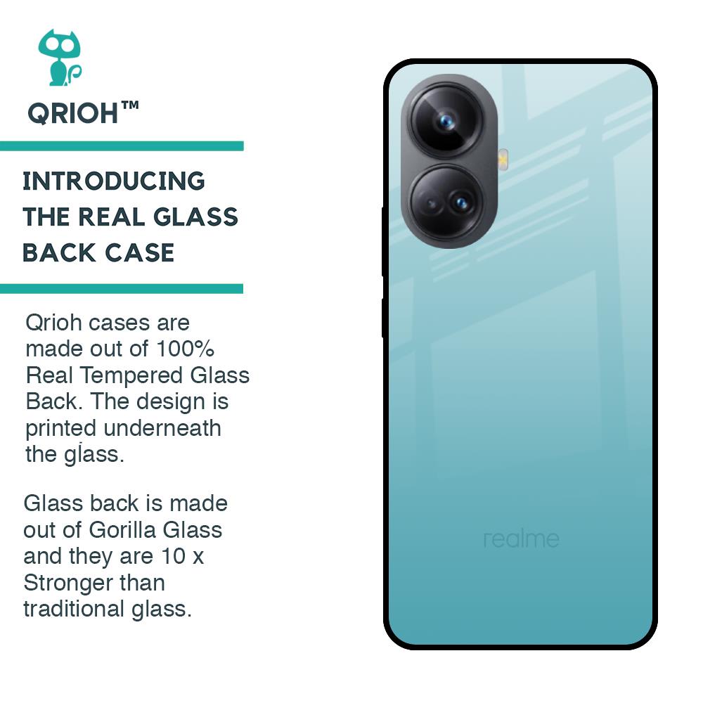 Arctic Blue Glass Case For Realme 10 Pro Plus 5G