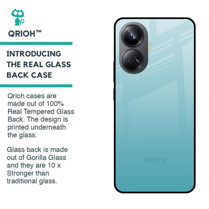 Arctic Blue Glass Case For Realme 10 Pro Plus 5G