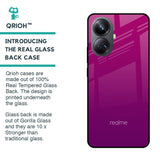 Magenta Gradient Glass Case For Realme 10 Pro Plus 5G