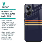 Tricolor Stripes Glass Case For Realme 10 Pro Plus 5G