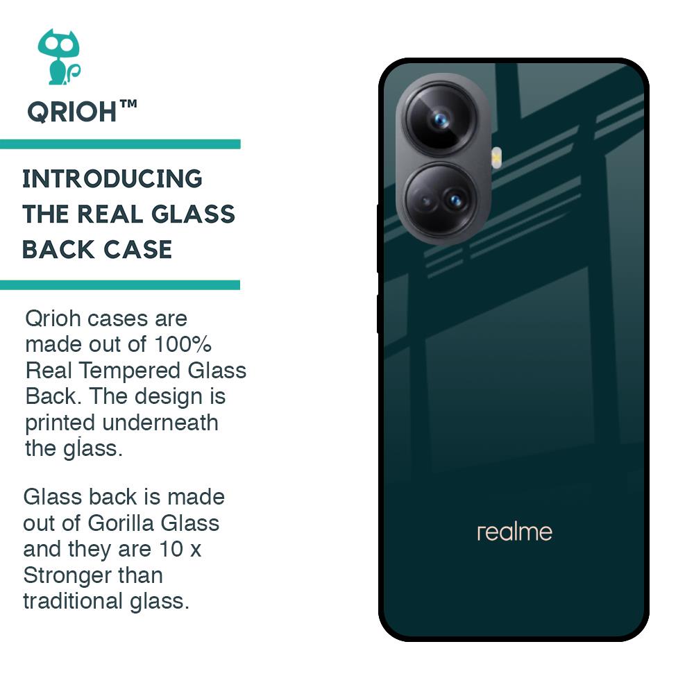 Hunter Green Glass Case For Realme 10 Pro Plus 5G