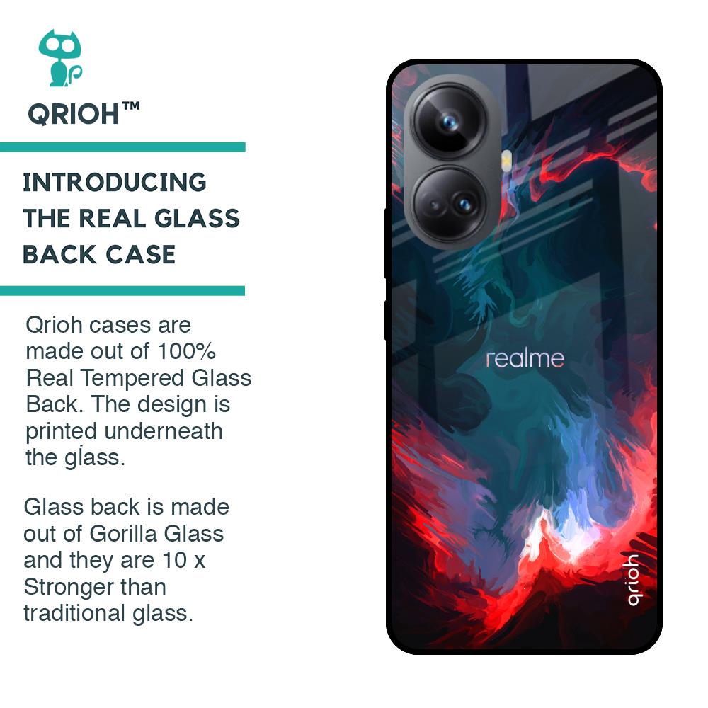Brush Art Glass Case For Realme 10 Pro Plus 5G