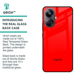 Blood Red Glass Case for Realme 10 Pro Plus 5G