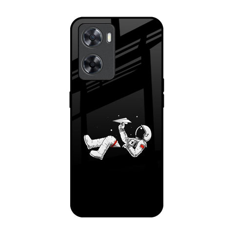 Space Traveller OPPO A77s Glass Back Cover Online
