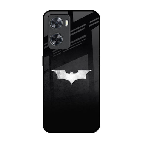 Super Hero Logo OPPO A77s Glass Back Cover Online