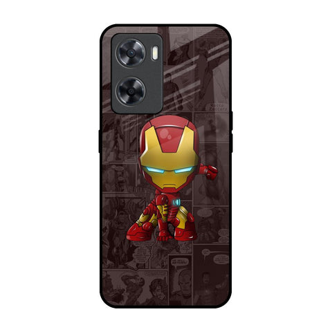 Angry Baby Super Hero OPPO A77s Glass Back Cover Online