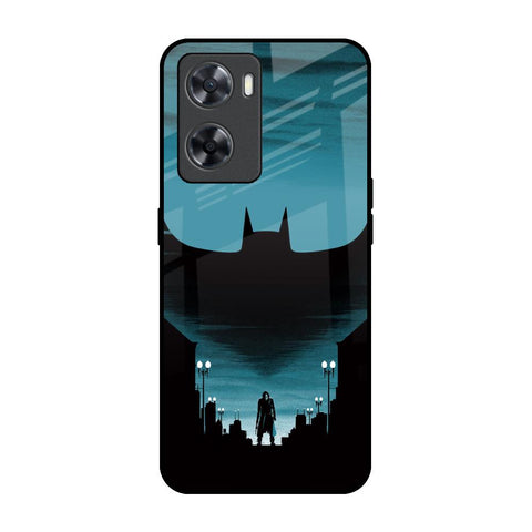 Cyan Bat OPPO A77s Glass Back Cover Online