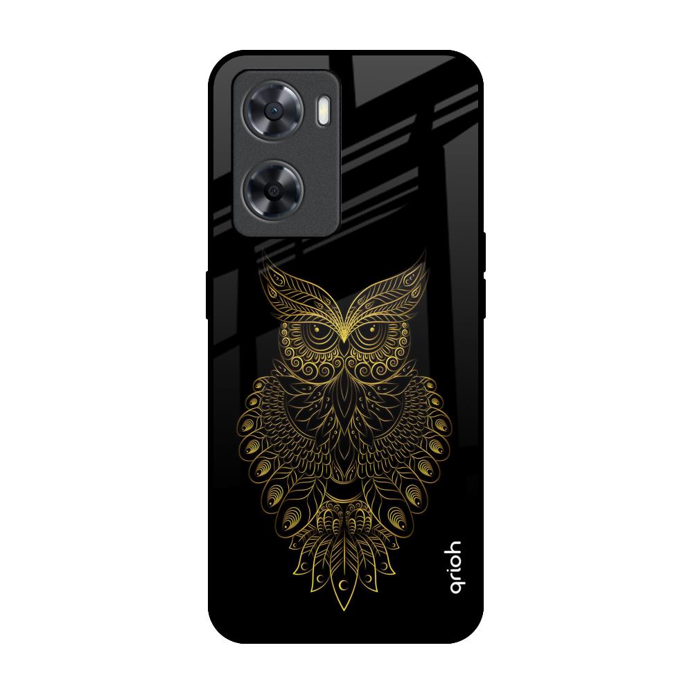 Golden Owl OPPO A77s Glass Back Cover Online