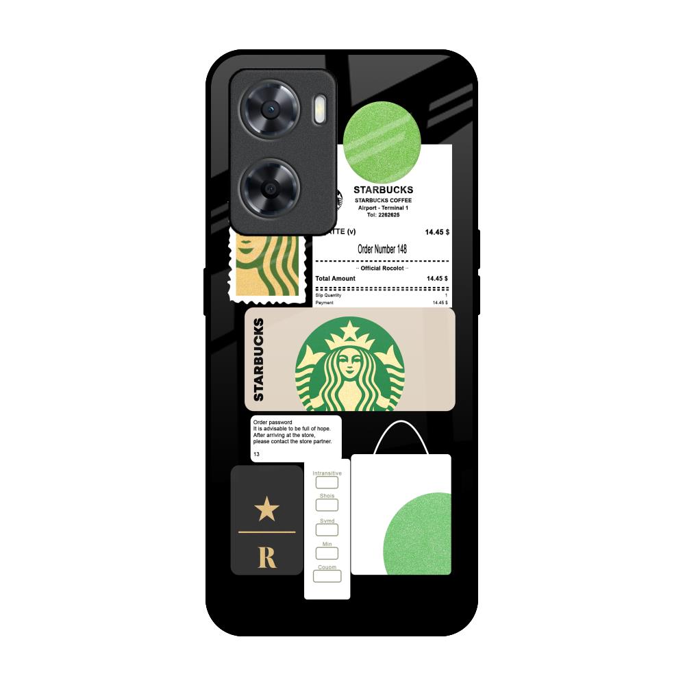 Coffee Latte OPPO A77s Glass Back Cover Online