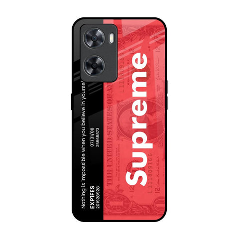 Supreme Ticket OPPO A77s Glass Back Cover Online