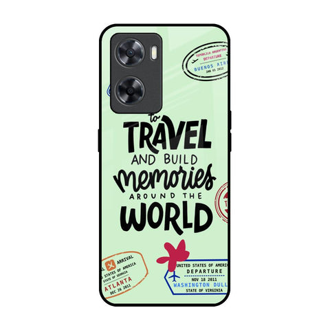 Travel Stamps OPPO A77s Glass Back Cover Online