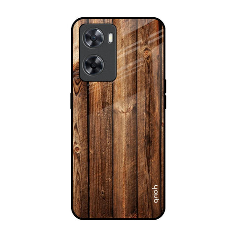 Timber Printed OPPO A77s Glass Back Cover Online