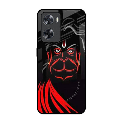 Lord Hanuman OPPO A77s Glass Back Cover Online