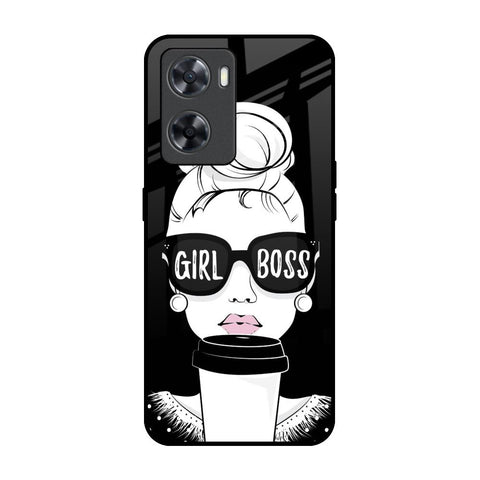 Girl Boss OPPO A77s Glass Back Cover Online