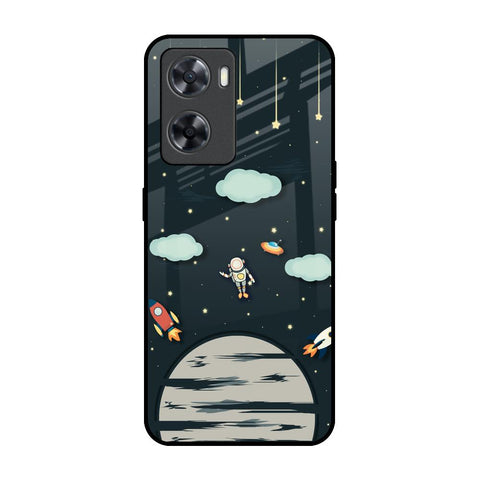 Astronaut Dream OPPO A77s Glass Back Cover Online