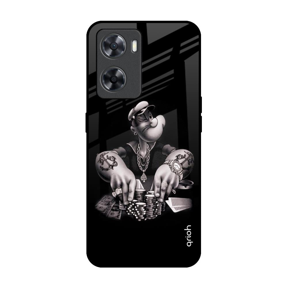 Gambling Problem OPPO A77s Glass Back Cover Online