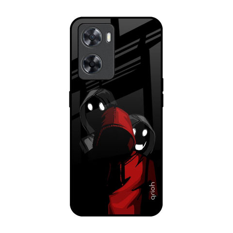 Shadow Character OPPO A77s Glass Back Cover Online