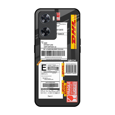 Cool Barcode Label OPPO A77s Glass Back Cover Online
