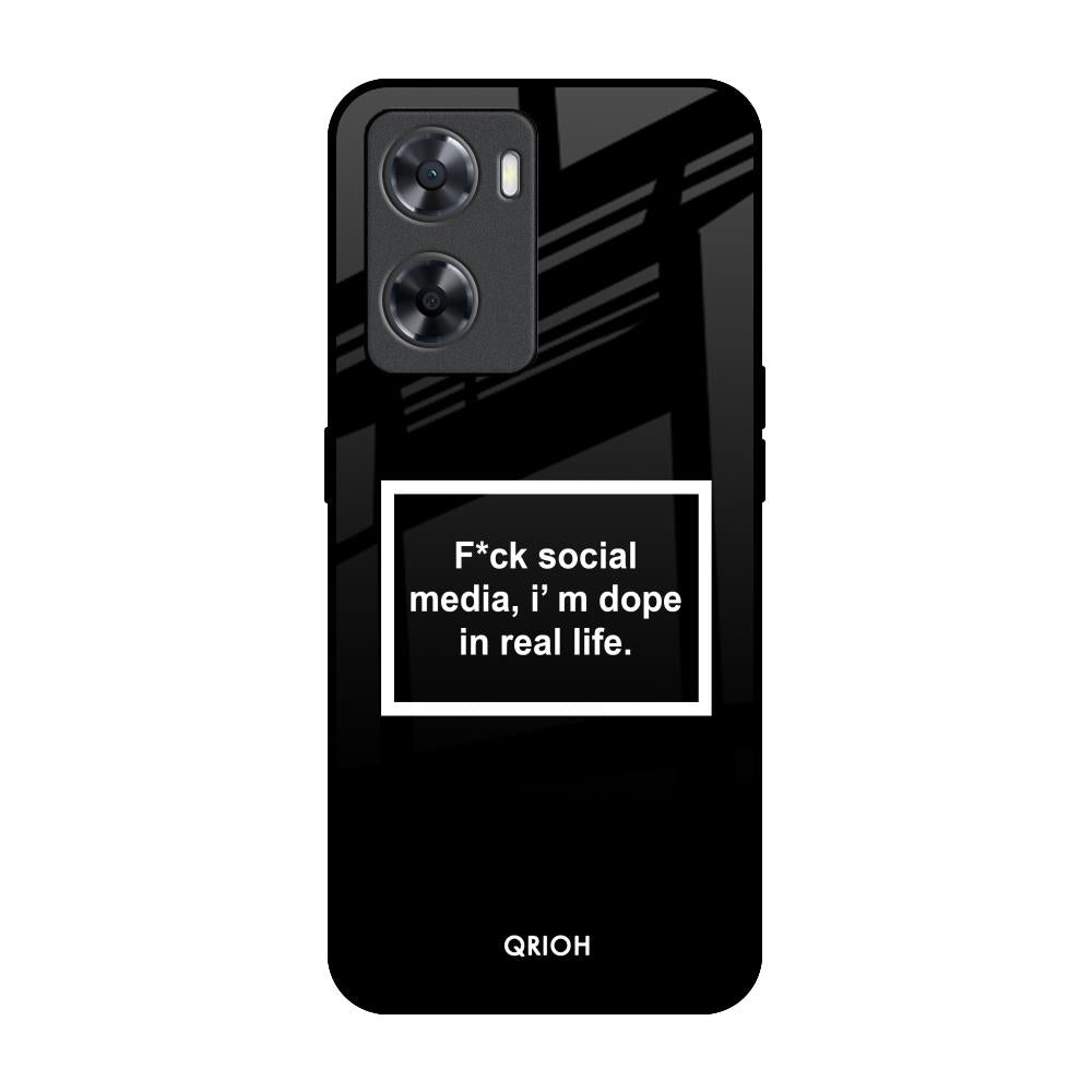 Dope In Life OPPO A77s Glass Back Cover Online