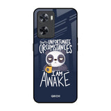 Struggling Panda OPPO A77s Glass Back Cover Online